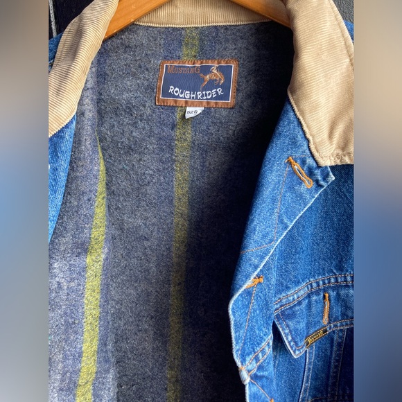 Roughrider Mustang Blanket Lined Denim Jacket - Picture 5 of 5